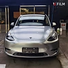 silver car wrap